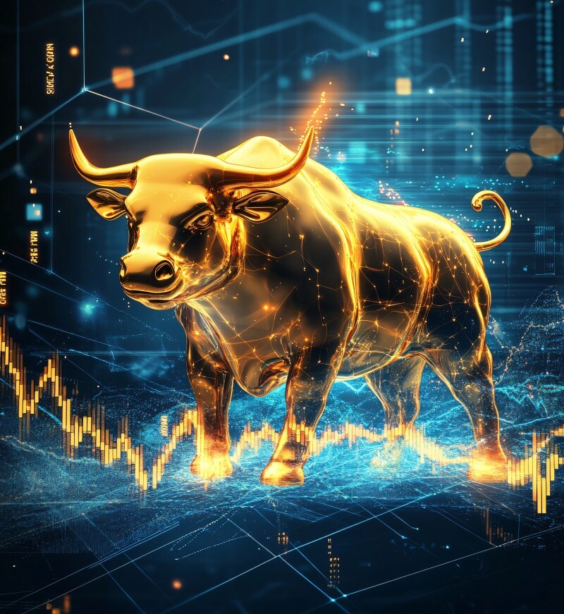Home 9 gold bull backgrounds graphics elements related financial sector 1 2